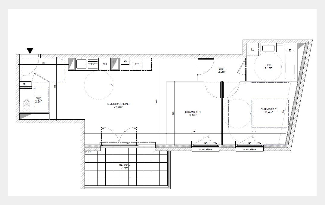 Annonces ALBIGNY : Appartement | ECULLY (69130) | 58 m2 | 309 000 € 